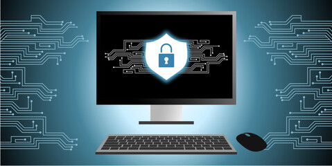 Cyber security icon vector representing digital protection, secure technology, and online safety. Ideal for cybersecurity solutions, data encryption, and secure network projects.
