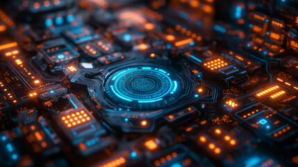 Fototapeta premium Ciberseguridad: Inteligencia Artificial y Protección Digital Avanzada