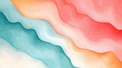 Fototapeta premium Abstract wavy pattern with soft pastel colors and subtle textures.