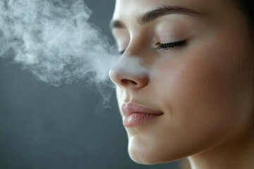 Scent recognition : sense of smell, nasal function, fragrance absorption, aromatic awareness, olfactory receptors, chemical detection, brain response, sensory adaptation, personal memory.