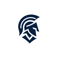 Minimalist spartan logo