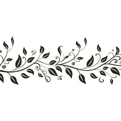 Fototapeta premium Leaf Border Clipart illustration decorative graphics vector