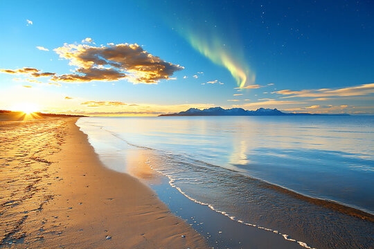  nome autumn midday aurora beach