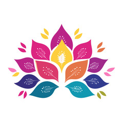 Obraz premium Flower shape graphics pattern petal vector