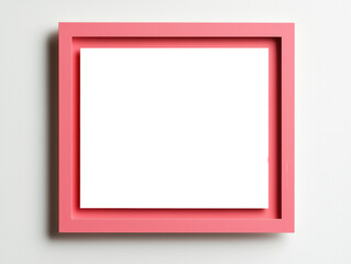 Fototapeta premium Vibrant Pink Border: A Stunning Rectangular Card Design to Brighten Up Your Collection