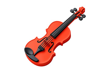 violin isolated on white