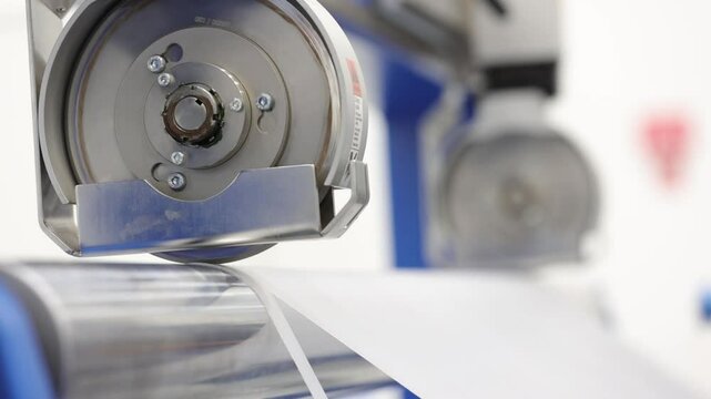 Automatic winding machine moving up in production line