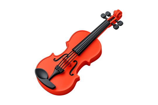 violin isolated on white