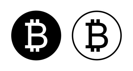 Bitcoin icon logo design. bitcoin sign and symbol. payment symbol. cryptocurrency logo