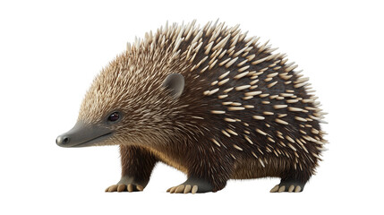 Obraz premium Echidna in png format with transparent background for wildlife and nature-themed projects.