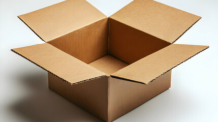 Open Cardboard Box Product Photography Realistic Image