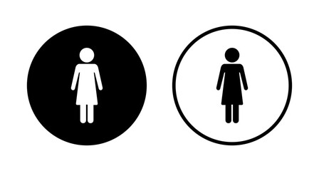 Female icon logo design. woman sign and symbol