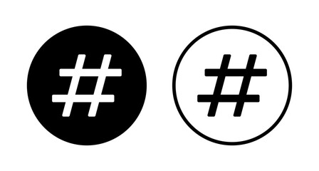 Hashtag icon logo design. hashtag sign and symbol