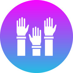 Obraz premium Raise Hand Icon
