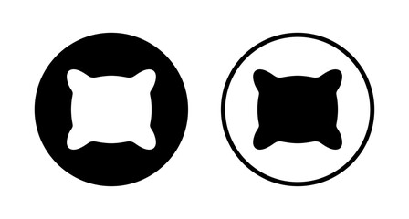 Pillow icon logo design. Pillow sign and symbol. Comfortable fluffy pillow