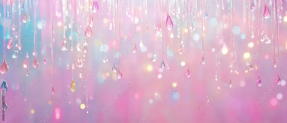 Poster delicate raindrop aesthetic soft background abstract art colorful environment ethereal viewpoint vis