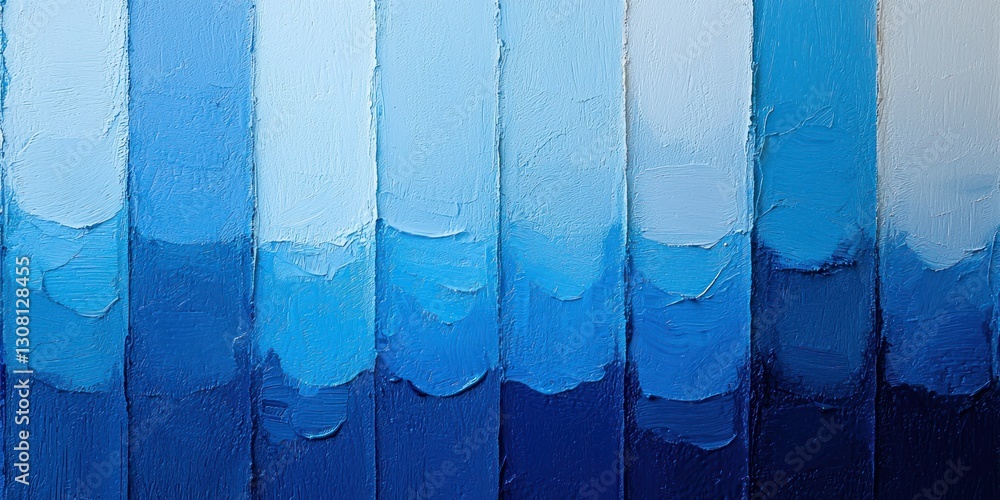 Poster a vertical blue gradient blending from deep cobalt to a pale ice-blue tone.
