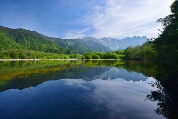 初夏の上高地・大正池