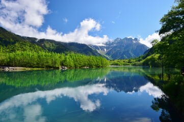 初夏の上高地・大正池