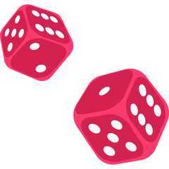 Dice Flat Illustration