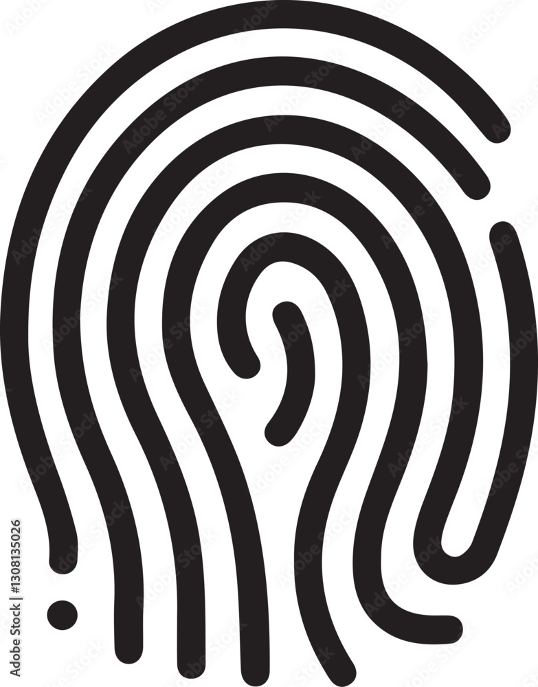 Poster fingerprint icon. simple vector illustration. set fingerprint scanning icon sign – stock fingerprint