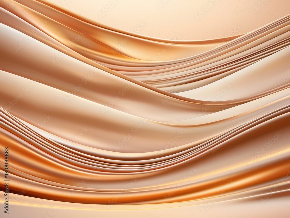 Poster beautiful brown and white wave pattern creating an artistic and fluid aesthetic perfect for modern d