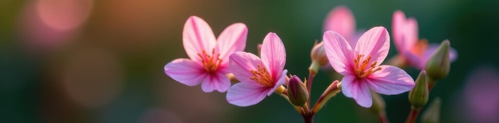 Fototapeta premium A delicate flower with intricate details in isolation, small bloom, closeup