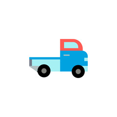 pick up car colored icon