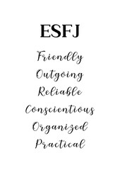MBTI, ESFJ, business word