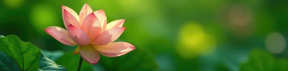 Petals gently falling from a lush green flower, nature, flora