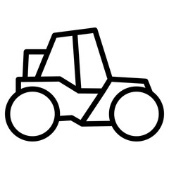 tractor silhouette vector
