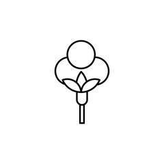 Cotton Flower line icon