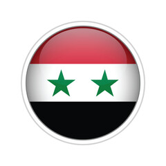 Syria Flag Sphere Vector