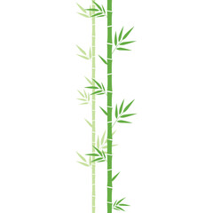 Bamboo Plant Flat Illustration