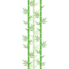 Fototapeta premium Bamboo Plant Flat Illustration