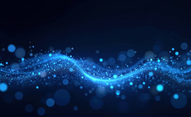 abstract blue background with lights