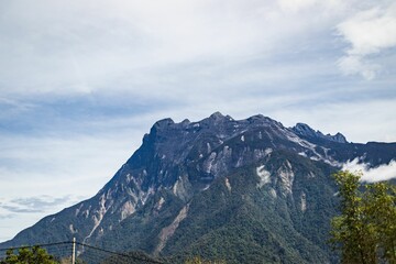 Stunning View of Mount Kinabalu Peaks in Sabah, Malaysia