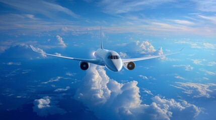 Airplane Flight Above Clouds  Travel  Freedom  Airliner  Sky