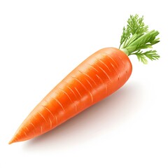 Fresh Carrot on a white background