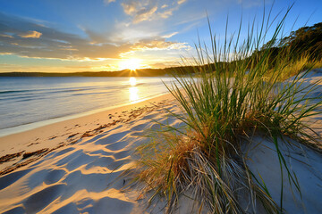  tasmania dusk dune beach
