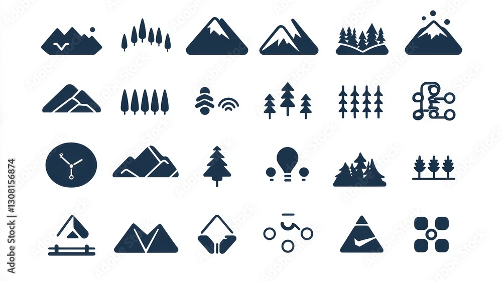 Aufkleber A modern icon set with solid fills and clean edges, ideal for creating strong visuals.