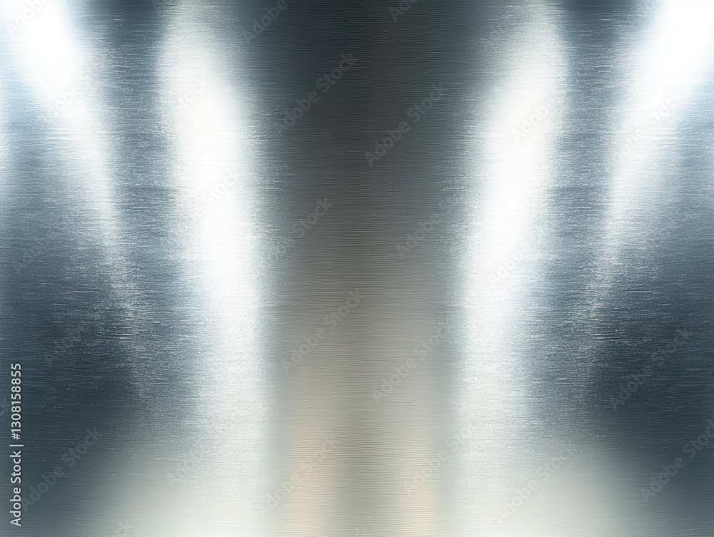 Poster high-resolution abstract background of polished metallic surface with soft light reflections ideal f