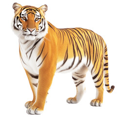 Naklejka premium Tiger isolated on white or transparent background 