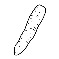 line art carrot