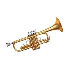 Obraz premium trumpet isolated on white background