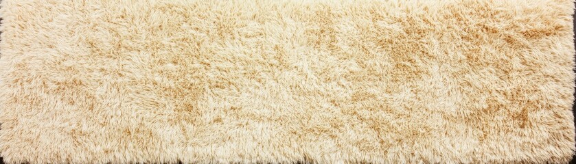 Fototapeta premium Luxurious white rug on black, contrasting textures for modern interior design 