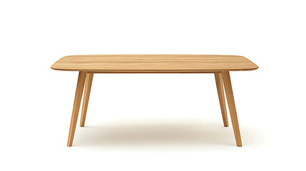 Fototapeta premium A wooden table with a white background