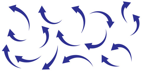Fototapeta premium curve arrows icon