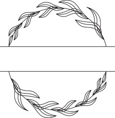 Obraz premium Minimalist Round Wedding Ornament