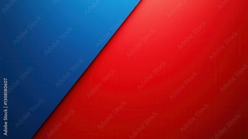 Aufkleber Vibrant gradient background symbolizing political movement with smooth transitions from blue to red Generative AI